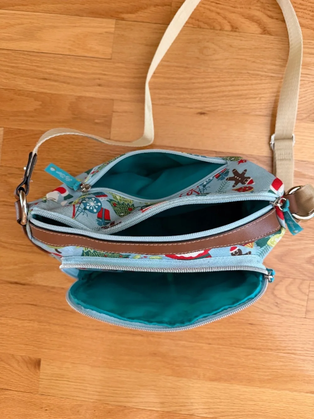 Lily Bloom Christmas Holiday Crossbody Bag